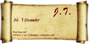 Jó Tihamér névjegykártya